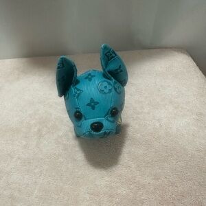 Turquoise French bulldog purse, charm new with tags